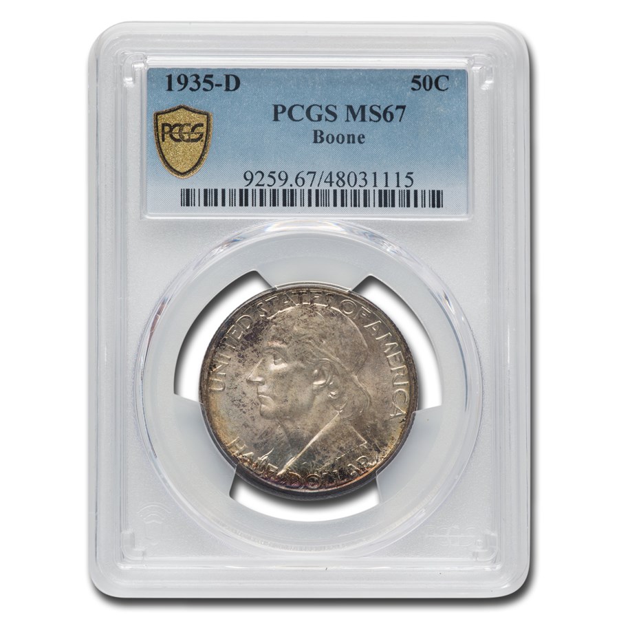 1935-D Daniel Boone Bicentennial Half Dollar MS-67 PCGS