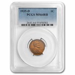 1935-D Lincoln Cent MS-64 PCGS (Red/Brown)