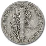 1935-D Mercury Dime Good/VF