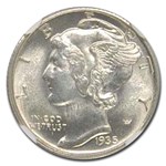 1935-D Mercury Dime MS-65 NGC (FB)