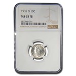 1935-D Mercury Dime MS-65 NGC (FB)