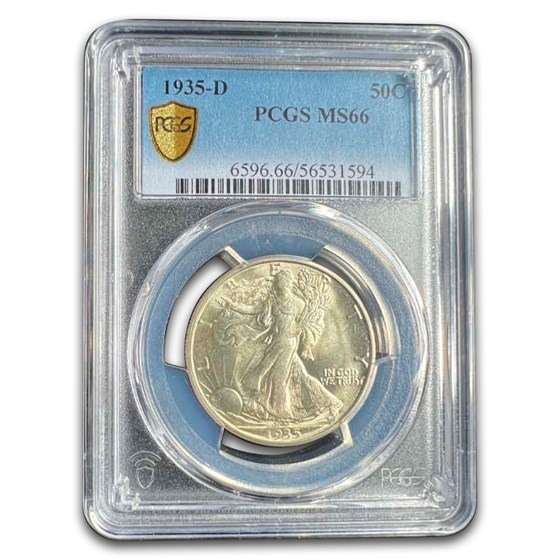 1935-D Walking Liberty Half Dollar MS-66 PCGS