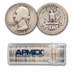 1935-D Washington Quarter 40-Coin Roll Avg Circ