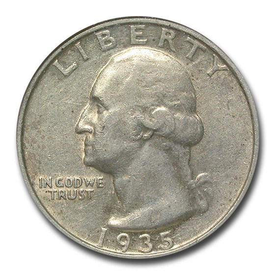 1935-D Washington Quarter AU-53 NGC 1935-D Washington Quarter AU-53 NGC