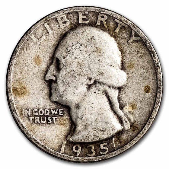 1935-D Washington Quarter Fine 1935-D Washington Quarter Fine