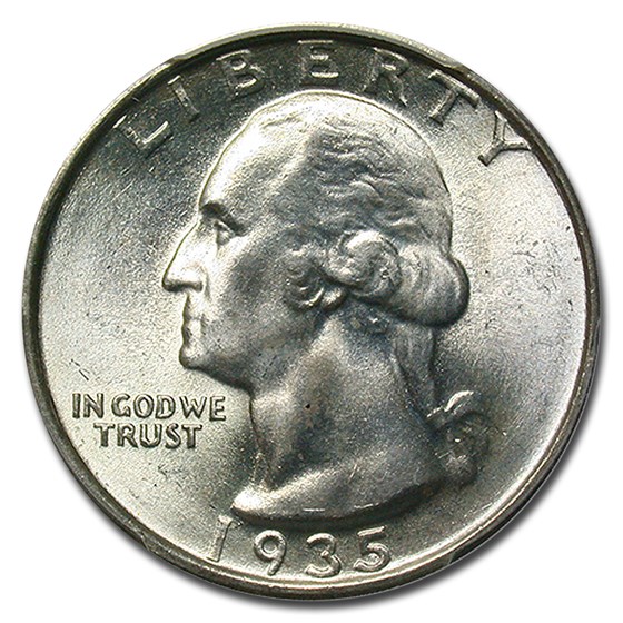 1935-D Washington Quarter MS-65 PCGS 1935-D Washington Quarter MS-65 PCGS