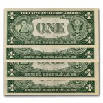 1935-E $1.00 Silver Certificate AU (Fr#1614) 4 Consecutive