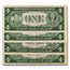 1935-E $1.00 Silver Certificate AU (Fr#1614) 4 Consecutive