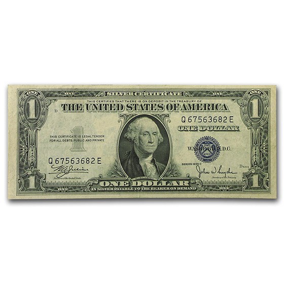 1935-E $1.00 Silver Certificate AU (Fr#1614)