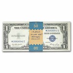 1935-E $1.00 Silver Certificate CU (Fr#1614), 50 consecutive
