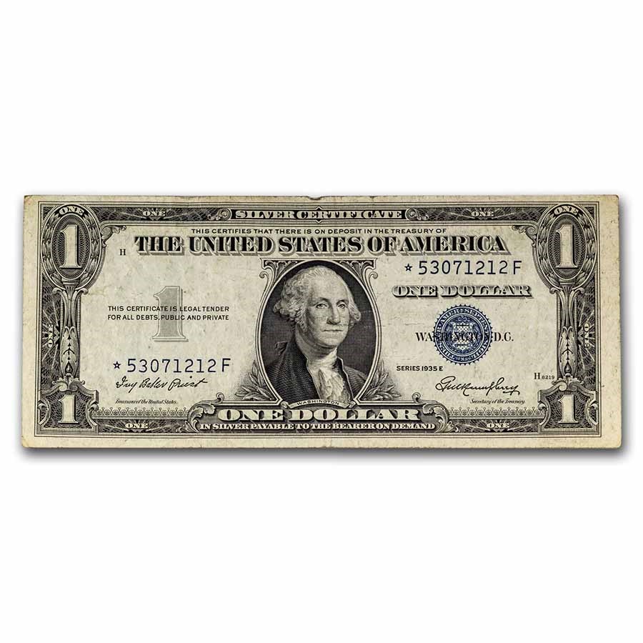 1935-E* $1.00 Silver Certificate VF (Fr#1614*) Star Note