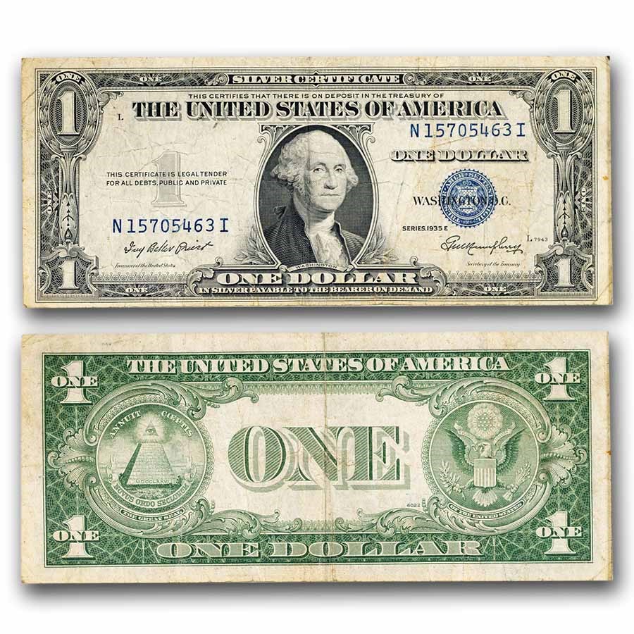 1935-E $1.00 Silver Certificate VG (Fr#1614)