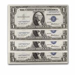 1935-F $1.00 Silver Certificate CU (Fr#1615*) 9 Consec Star Notes