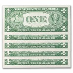1935-F $1.00 Silver Certificates CU (Fr#1615) 5 Consecutive