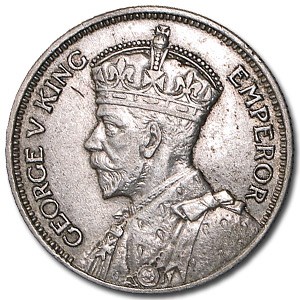1935 Fiji 1 Shilling XF 1935 Fiji 1 Shilling XF