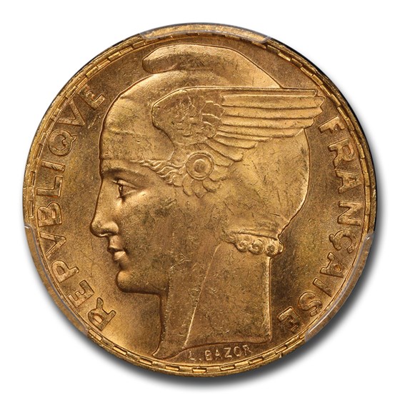 1935 France Gold 100 Francs MS-64 PCGS