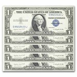 1935-G $1.00 Silver Cert No Motto CU (Fr#1616) 30 Consec