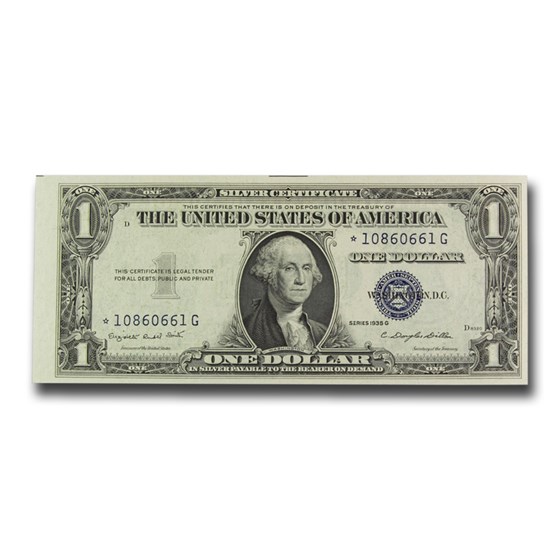 1935-G* $1.00 Silver Cert No Motto CU (Fr#1616*) Star Note 1935-G* $1.00 Silver Cert No Motto CU (Fr#1616*) Star Note