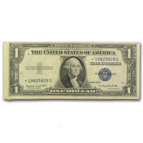 1935-G* $1.00 Silver Certificate w/Motto VF 1935-G* $1.00 Silver Certificate w/Motto VF