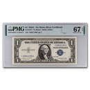 1935-G $1 Silver Cert Gem CU-67 EPQ PMG (Fr#1616) Star Note!