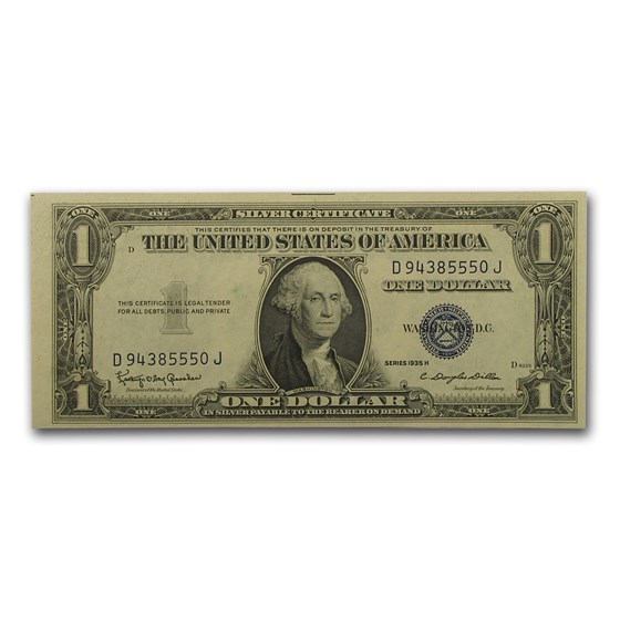 1935-H $1.00 Silver Certificate CU 1935-H $1.00 Silver Certificate CU