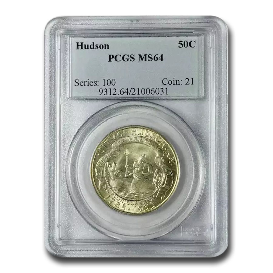 1935 Hudson Half Dollar MS-64 PCGS