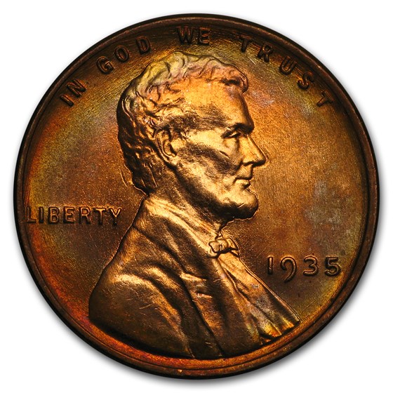 1935 Lincoln Cent BU (Red) 1935 Lincoln Cent BU (Red)