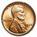 1935 Lincoln Cent MS-65 PCGS (Red)
