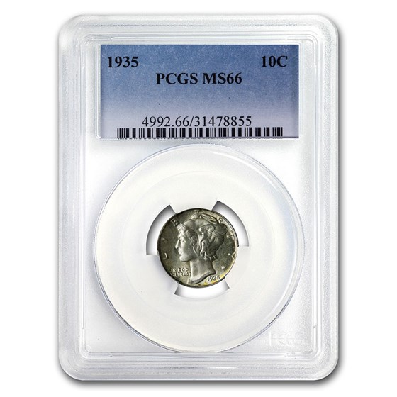 1935 Mercury Dime MS-66 PCGS 1935 Mercury Dime MS-66 PCGS