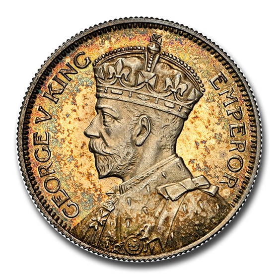 1935 New Zealand Silver Shilling George V PF-65 NGC 1935 New Zealand Silver Shilling George V PF-65 NGC