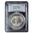 1935 Old Spanish Trail Half Dollar Commem MS-64 PCGS