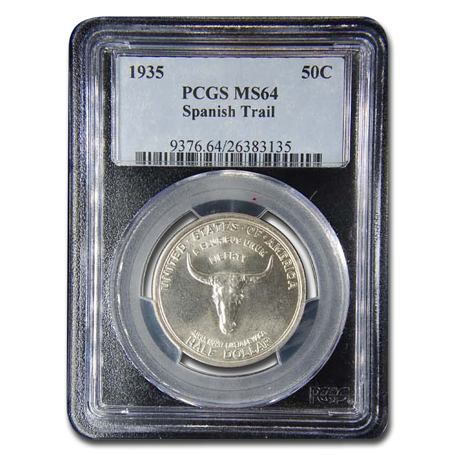 1935 Old Spanish Trail Half Dollar Commem MS-64 PCGS