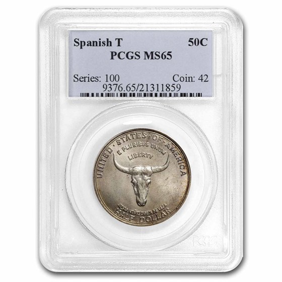 1935 Old Spanish Trail Half Dollar Commem MS-65 PCGS 1935 Old Spanish Trail Half Dollar Commem MS-65 PCGS