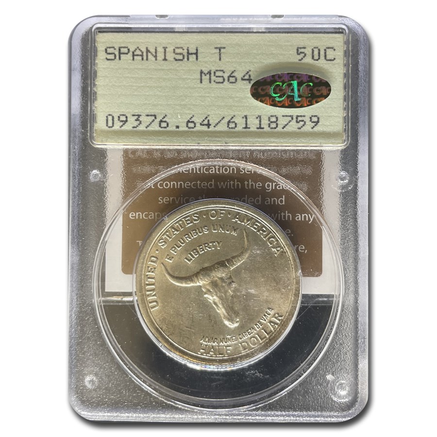 Buy 1935 Old Spanish Trail Half Dollar MS-64 PCGS Gold CAC (Rattler ...