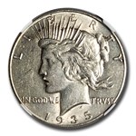 1935 Peace Dollar AU-55 NGC
