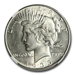 1935 Peace Dollar AU-58 NGC