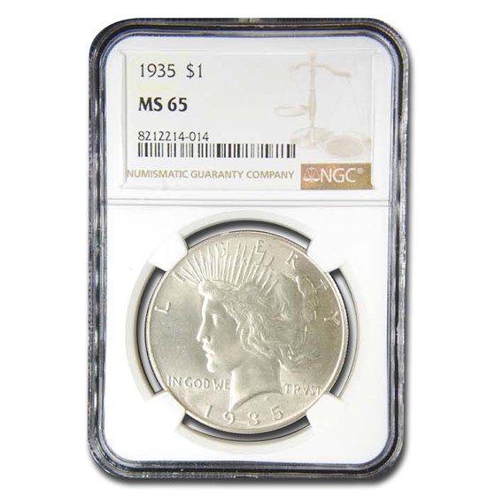 1935 Peace Dollar MS-65 NGC 1935 Peace Dollar MS-65 NGC