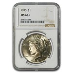 1935 Peace Dollar MS-65+ NGC