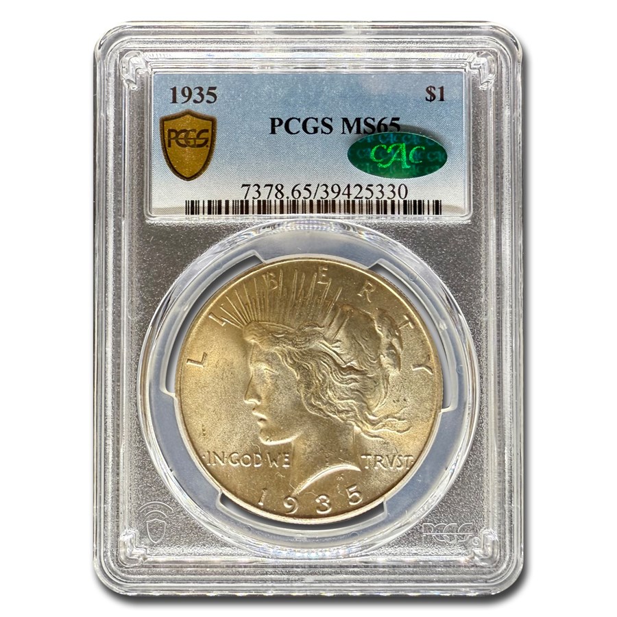 1935 Peace Dollar MS-65 PCGS CAC