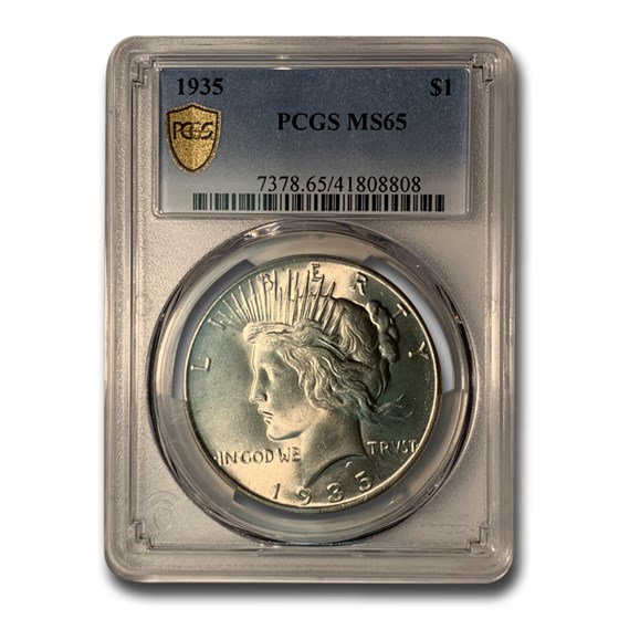 1935 Peace Dollar MS-65 PCGS 1935 Peace Dollar MS-65 PCGS