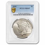 1935 Peace Dollar MS-65 PCGS