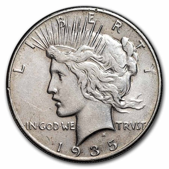 1935 Peace Dollar XF (Cleaned) 1935 Peace Dollar XF (Cleaned)