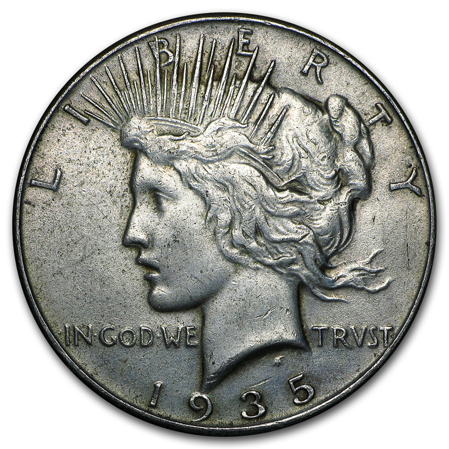 1935 Peace Dollar XF