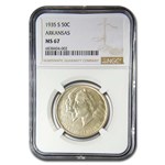 1935-S Arkansas Centennial Commemorative Half Dollar MS-67 NGC