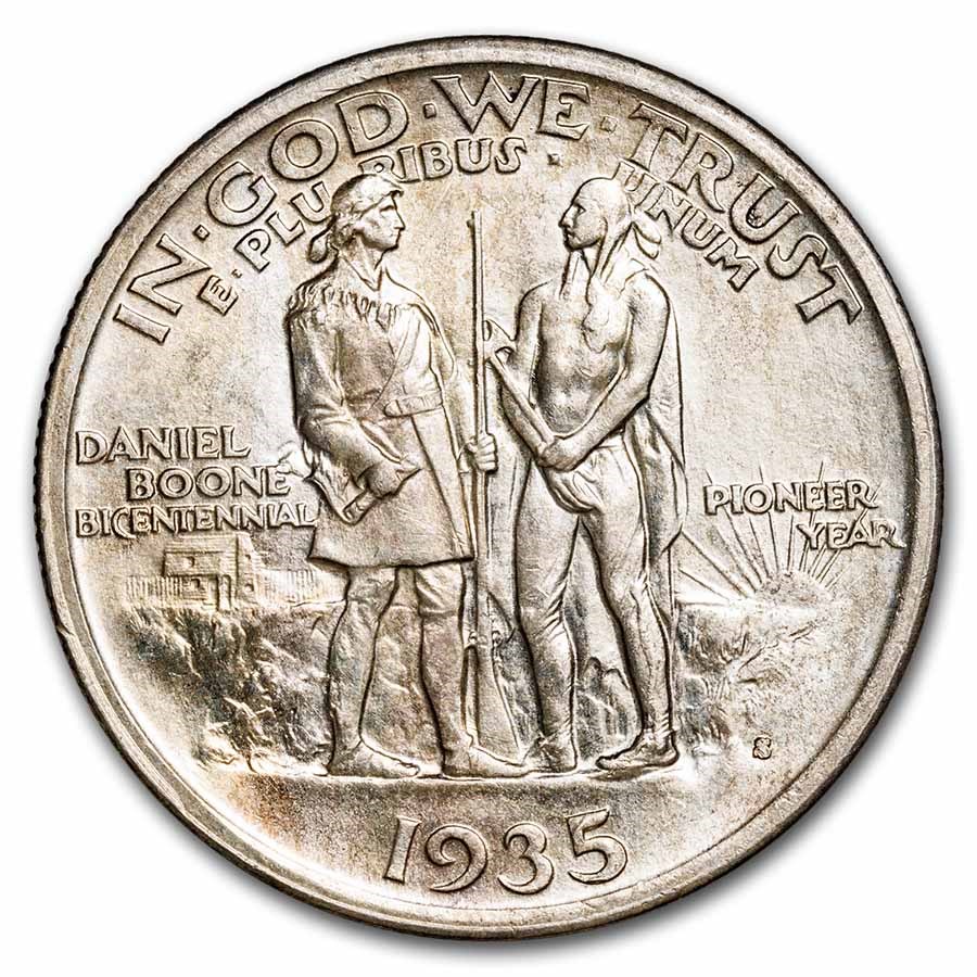 1935-S Boone Commemorative Half Dollar BU