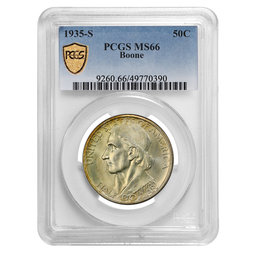 1935-S Boone Half Dollar MS-66 PCGS