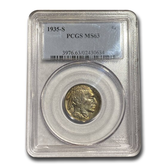 1935-S Buffalo Nickel MS-63 PCGS 1935-S Buffalo Nickel MS-63 PCGS