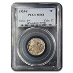 1935-S Buffalo Nickel MS-64 PCGS