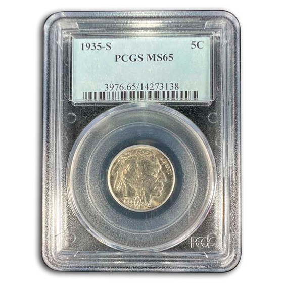 1935-S Buffalo Nickel MS-65 PCGS 1935-S Buffalo Nickel MS-65 PCGS