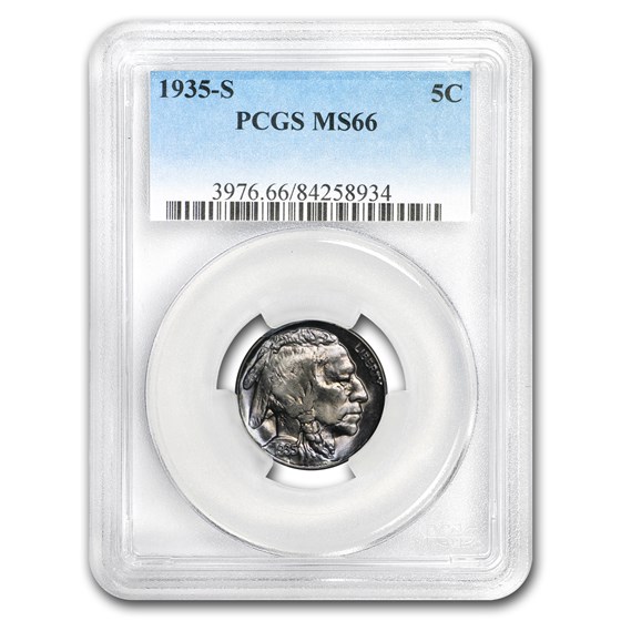 1935-S Buffalo Nickel MS-66 PCGS 1935-S Buffalo Nickel MS-66 PCGS